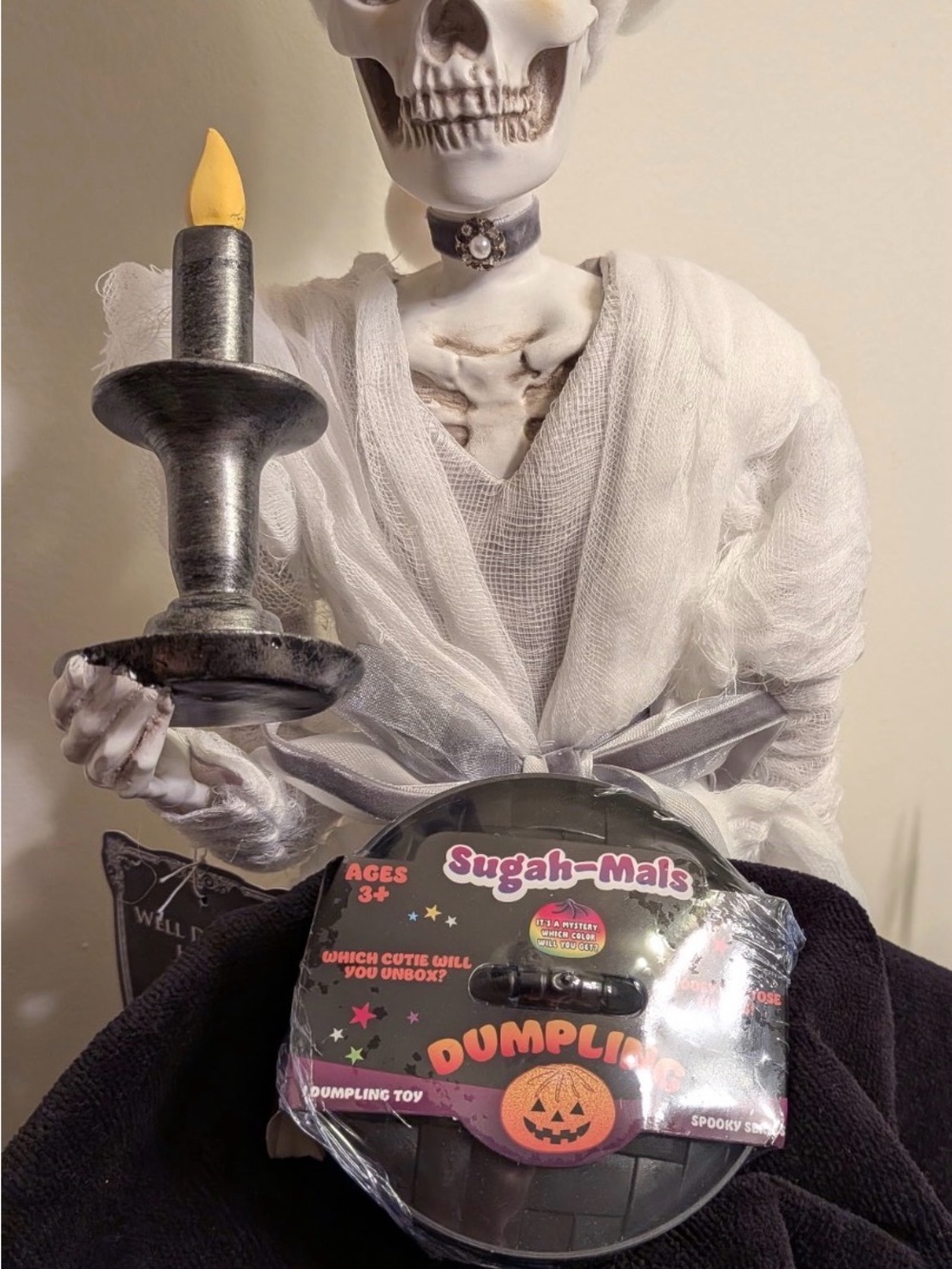Halloween Dumpling Toy - Black and Orange